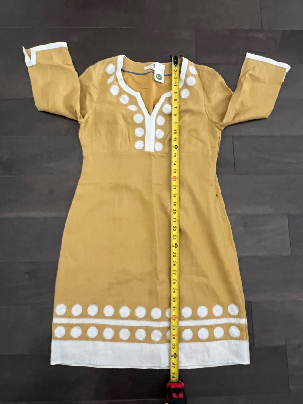100 % Linen Boden Mustard Yellow Linen Dress - Picture 11 of 14